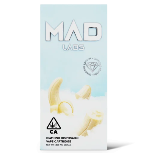 Mad Labs Diamond Disposable Banana Mac 1000MG – Hybrid Vape Pen