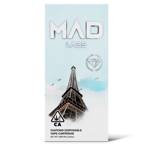 Mad Labs Diamond Disposable Paris OG 1000MG – Indica Vape Pen