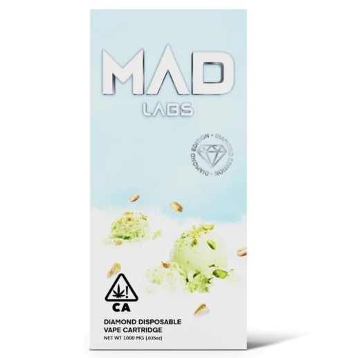 Mad Labs Diamond Disposable Pistachio Ice Cream 1000MG – Indica Vape Pen