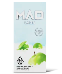 Mad Labs Diamond Disposable Sour Apple 1000MG – Sativa Vape Pen
