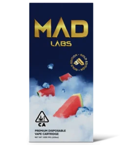 Mad Labs Gold Disposable Watermelon Ice 1000MG – Indica Vape Pen
